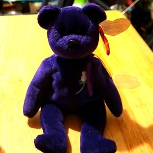Purple princess beanie baby.